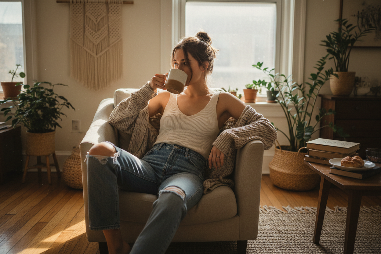 Women's tank top lifestyle shot
