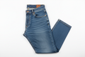 Classic men's blue denim jeans