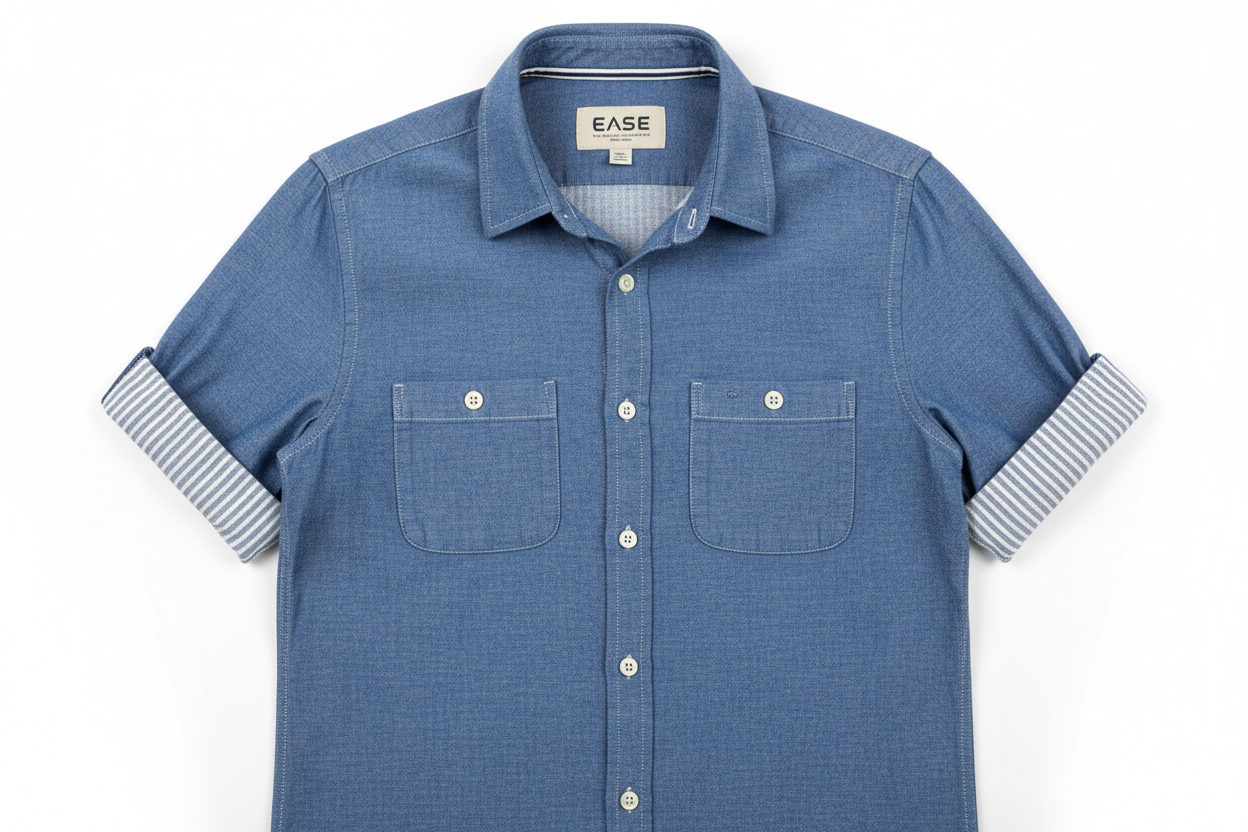 Men's casual button down shirt