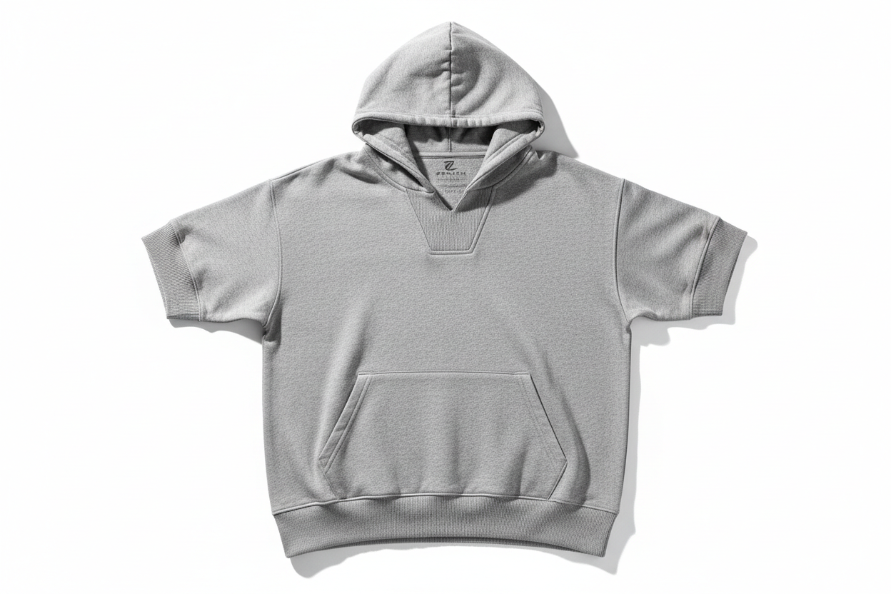 Men's short sleeve hoodie