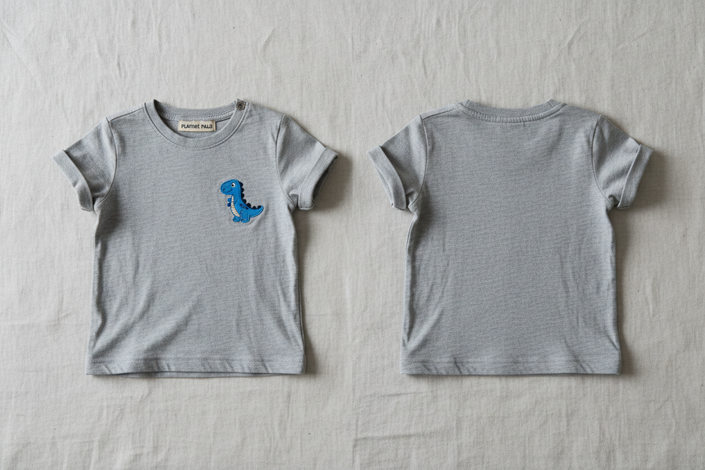 Toddler t-shirt front and back view